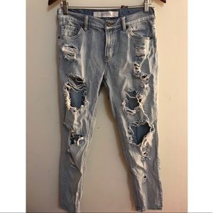 Distressed Boyfriend Jeans